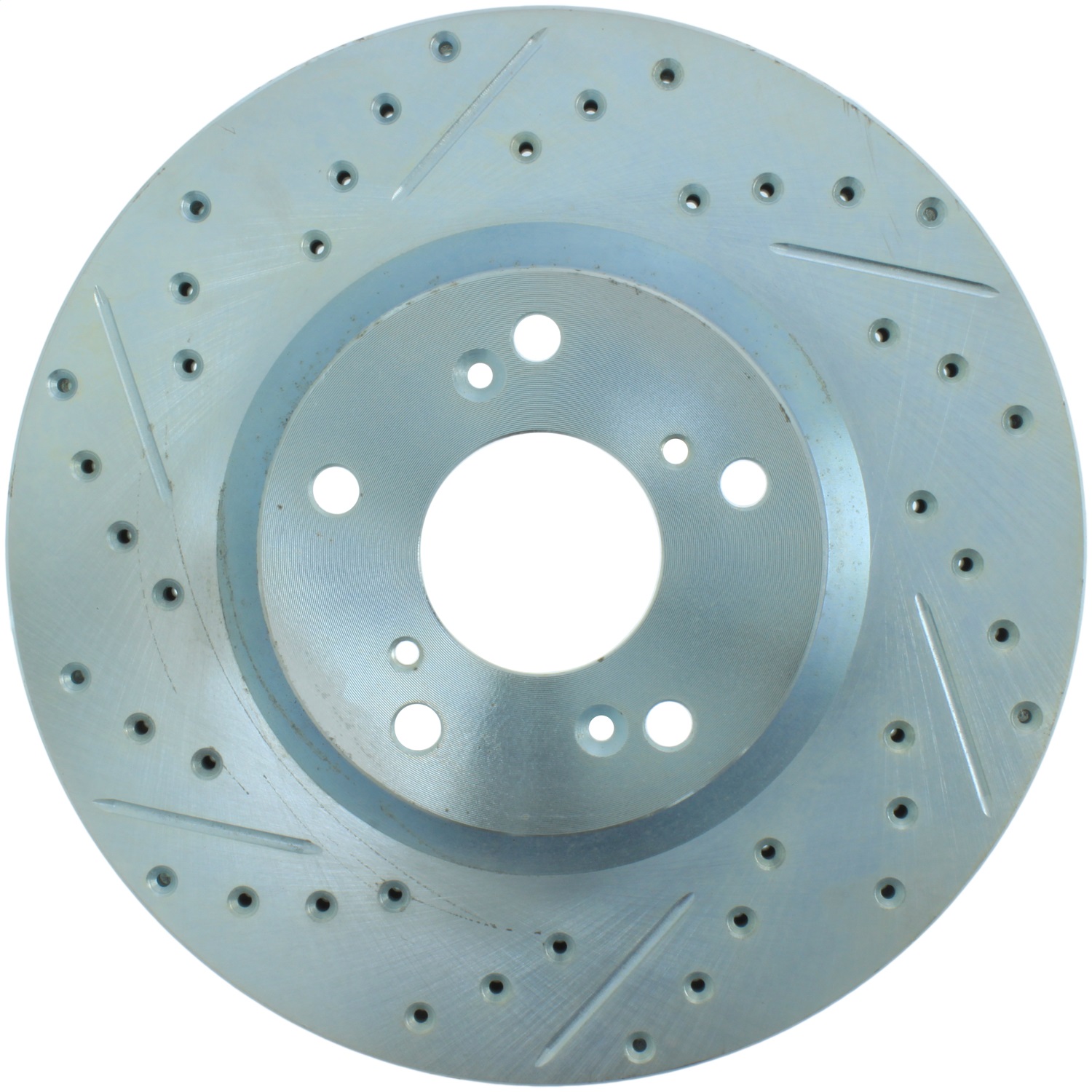StopTech 227.40057R Select Sport Cross-Drilled And Slotted Disc Brake Rotor