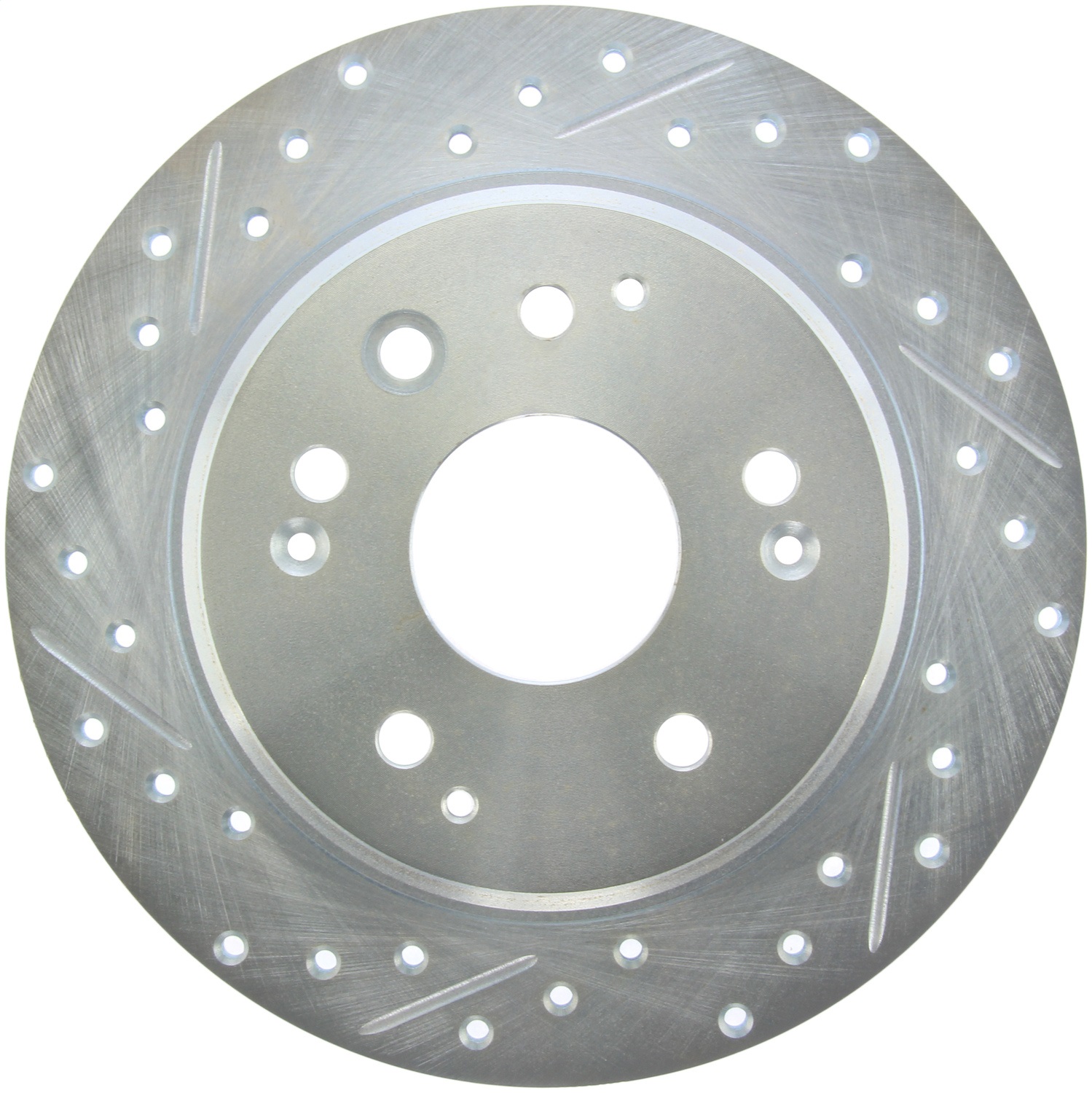 StopTech 227.40061R Select Sport Cross-Drilled And Slotted Disc Brake Rotor