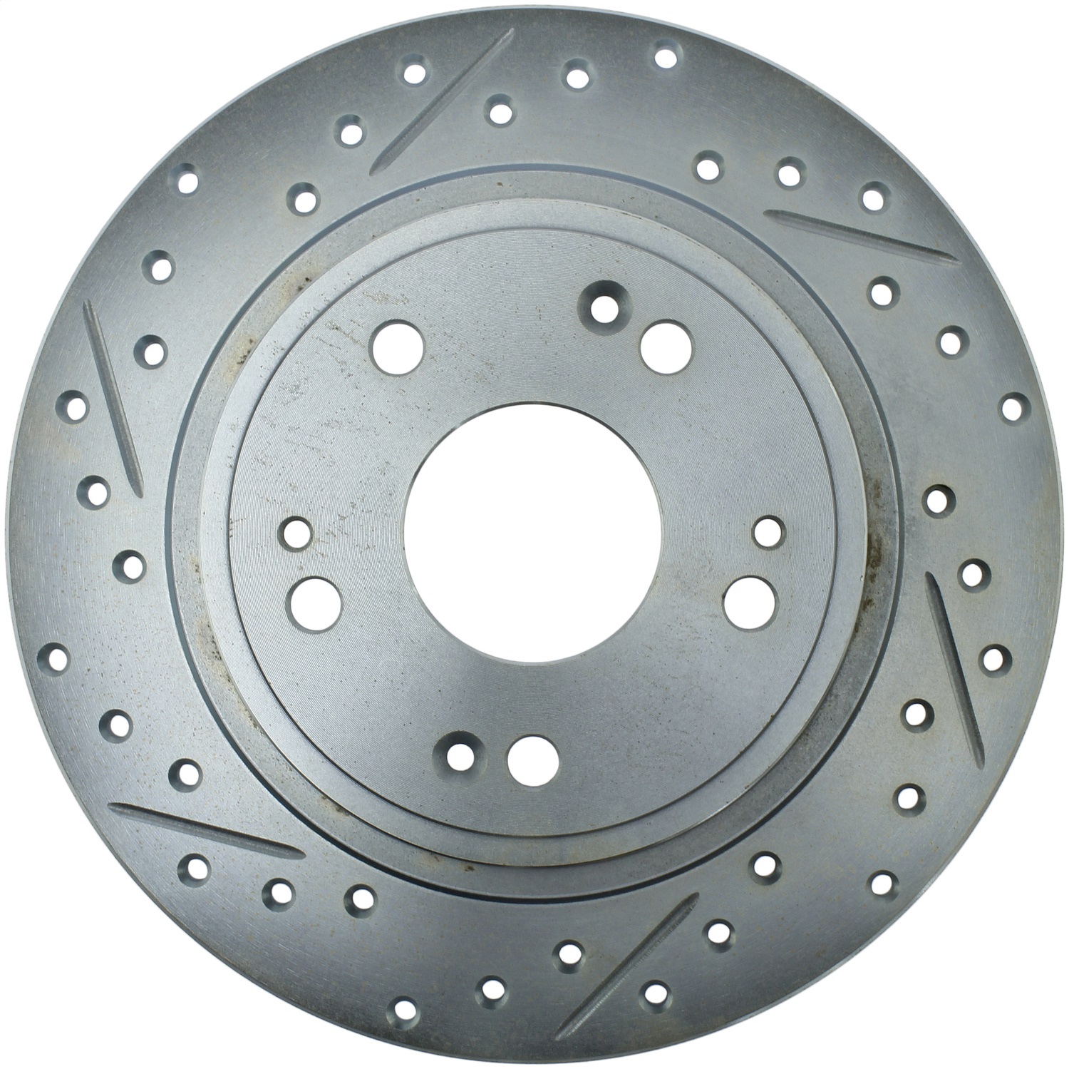 StopTech 227.40068R Select Sport Cross-Drilled And Slotted Disc Brake Rotor