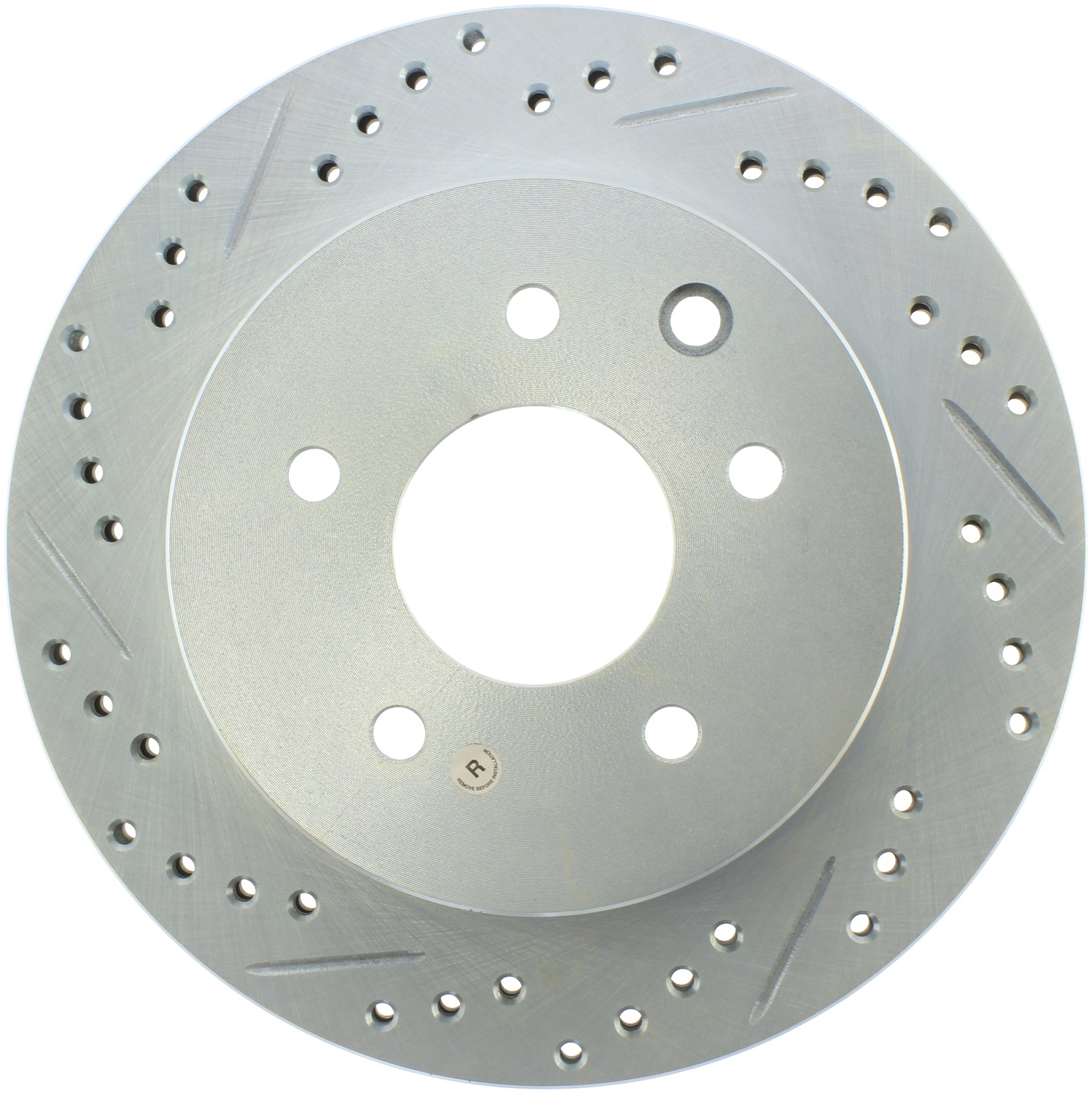 StopTech 227.42077R Select Sport Cross-Drilled And Slotted Disc Brake Rotor