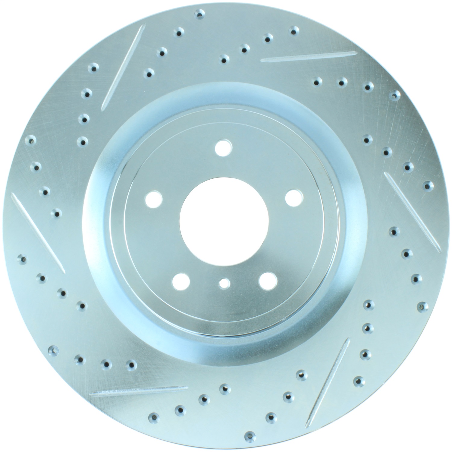 StopTech 227.42100R Select Sport Cross-Drilled And Slotted Disc Brake Rotor