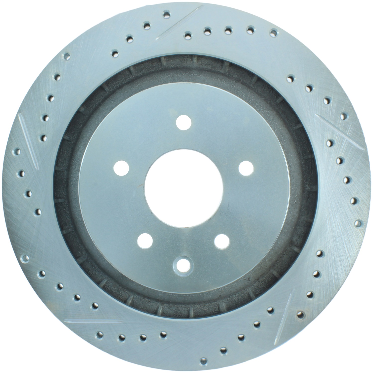 StopTech 227.42101R Select Sport Cross-Drilled And Slotted Disc Brake Rotor