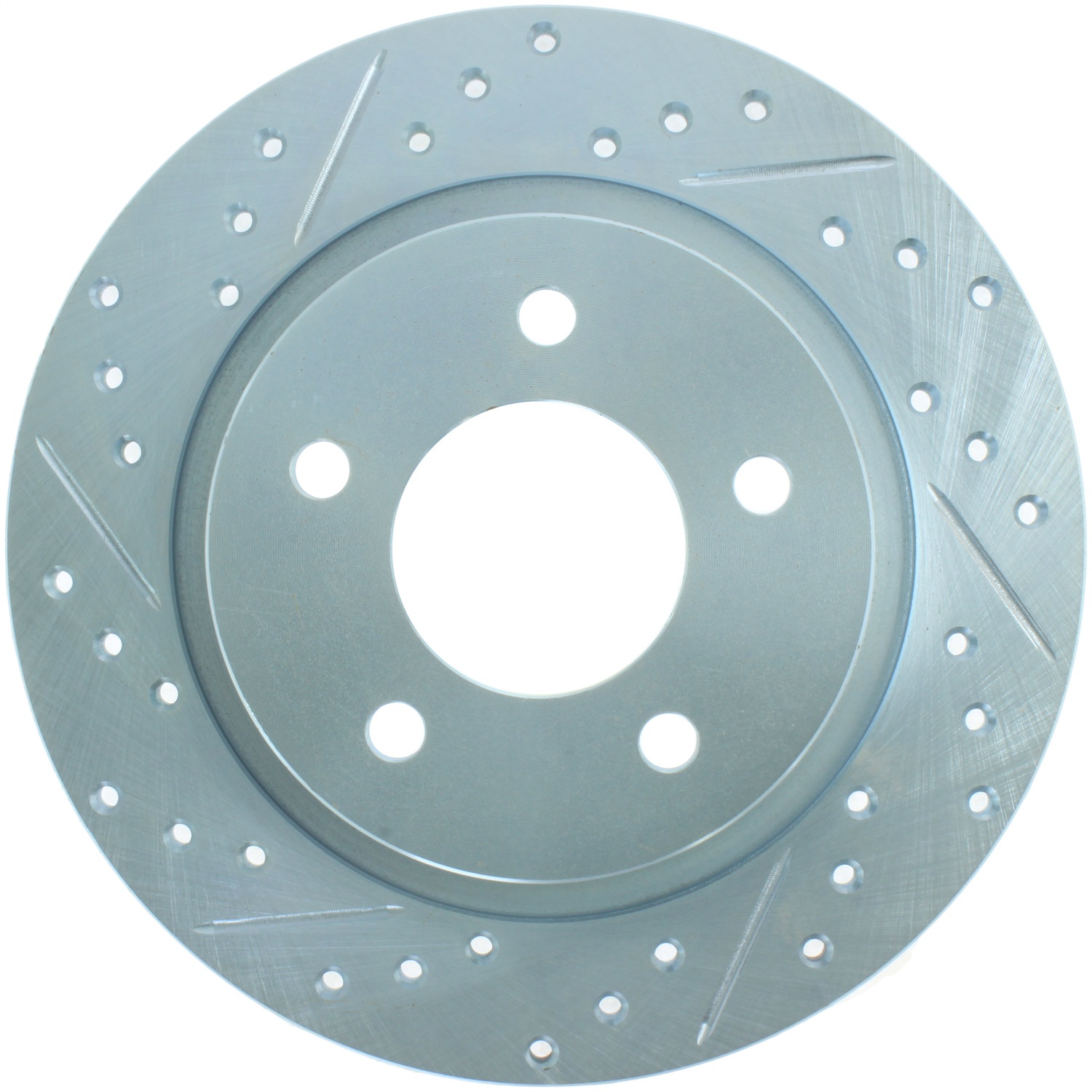 StopTech 227.45067R Select Sport Cross-Drilled And Slotted Disc Brake Rotor