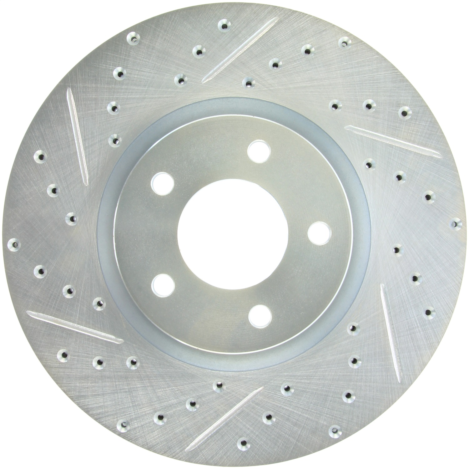 StopTech 227.45078R Select Sport Cross-Drilled And Slotted Disc Brake Rotor
