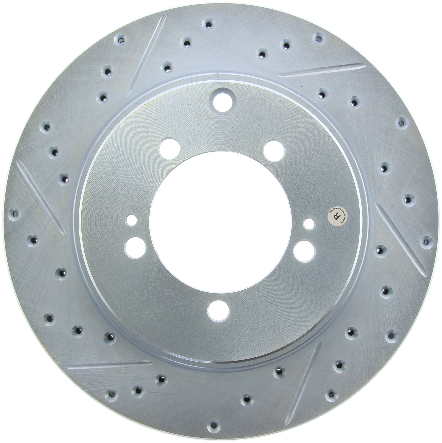 StopTech 227.46065R Select Sport Cross-Drilled And Slotted Disc Brake Rotor