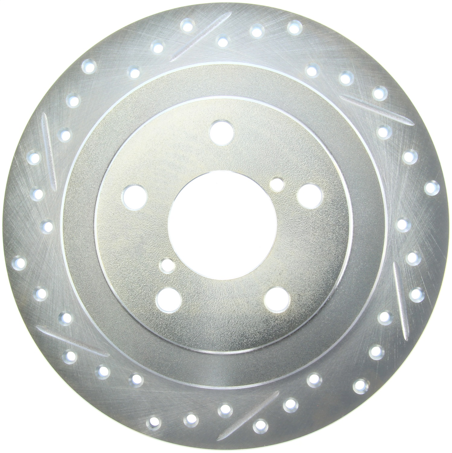 StopTech 227.47011R Select Sport Cross-Drilled And Slotted Disc Brake Rotor