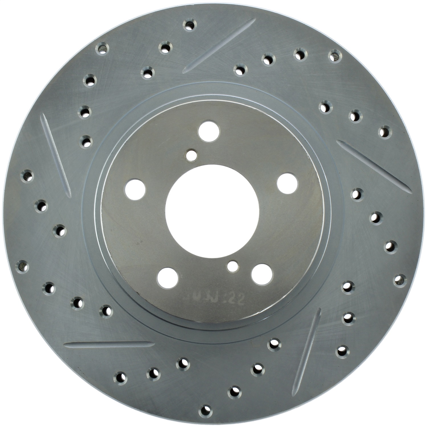 StopTech 227.47012R Select Sport Cross-Drilled And Slotted Disc Brake Rotor