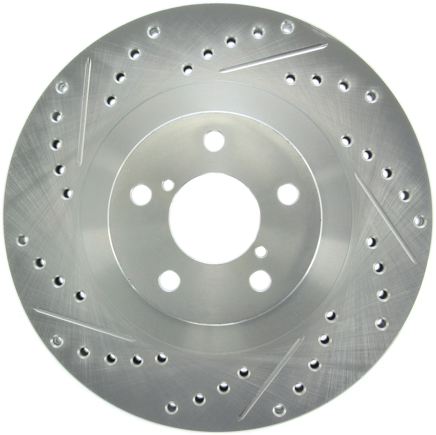 StopTech 227.47018R Select Sport Cross-Drilled And Slotted Disc Brake Rotor
