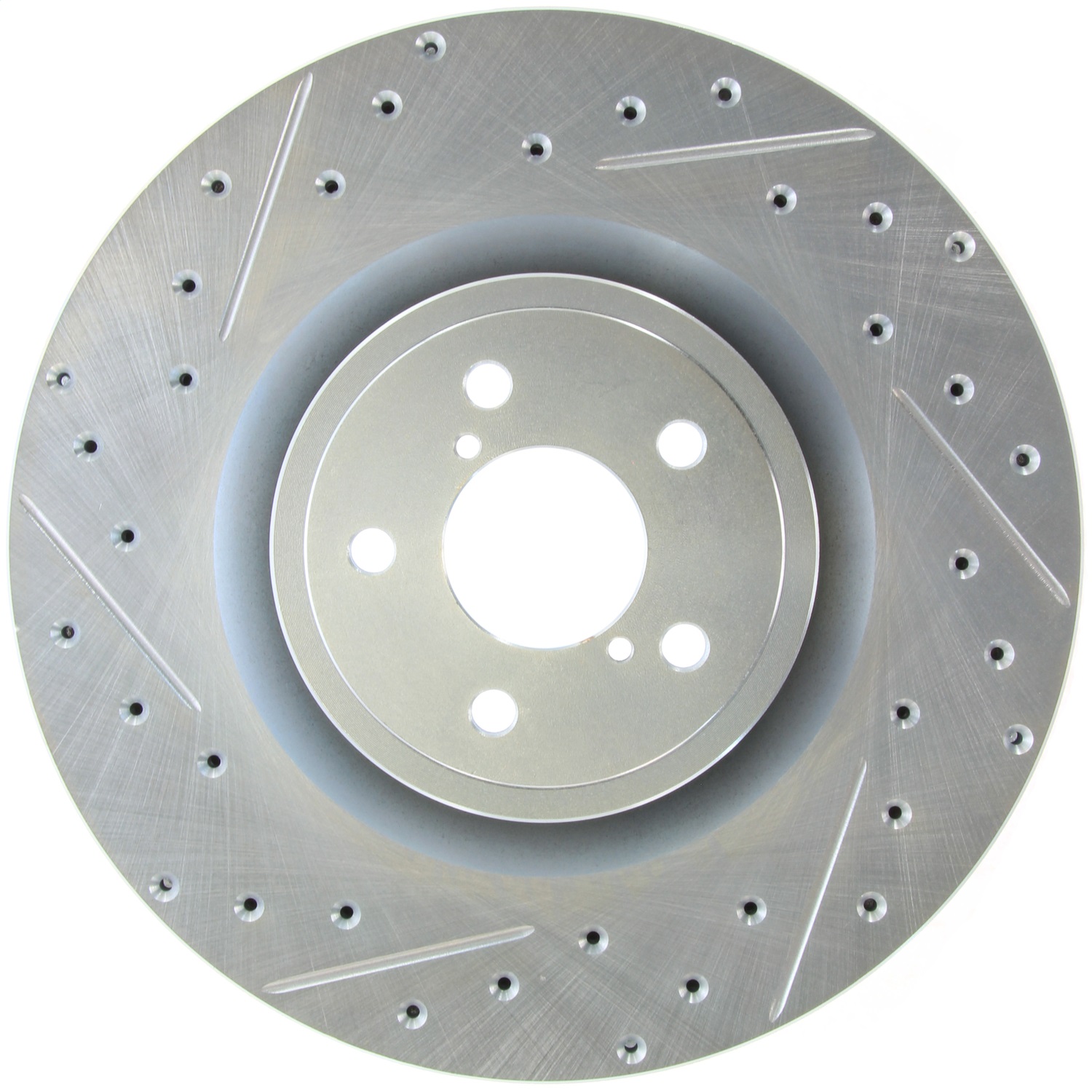 StopTech 227.47019R Select Sport Cross-Drilled And Slotted Disc Brake Rotor