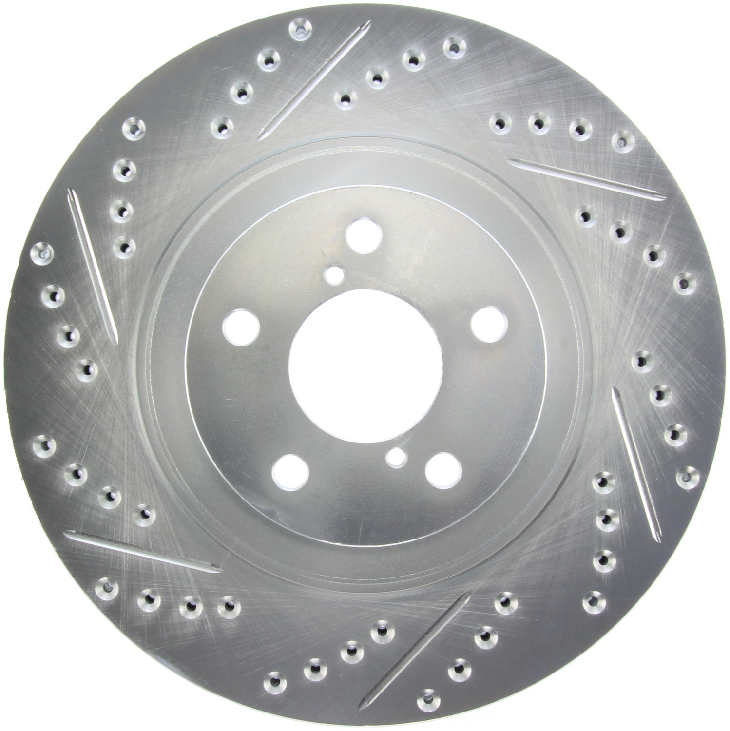 StopTech 227.47021R Select Sport Cross-Drilled And Slotted Disc Brake Rotor
