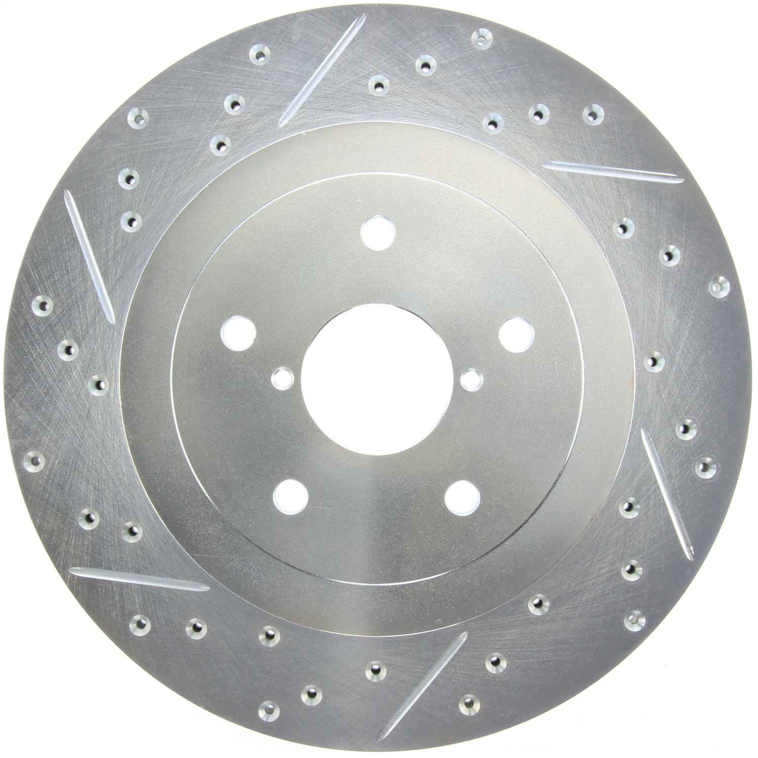 StopTech 227.47023R Select Sport Cross-Drilled And Slotted Disc Brake Rotor