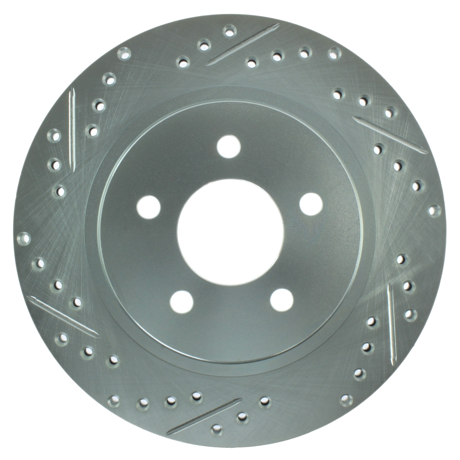 StopTech 227.61087R Select Sport Cross-Drilled And Slotted Disc Brake Rotor