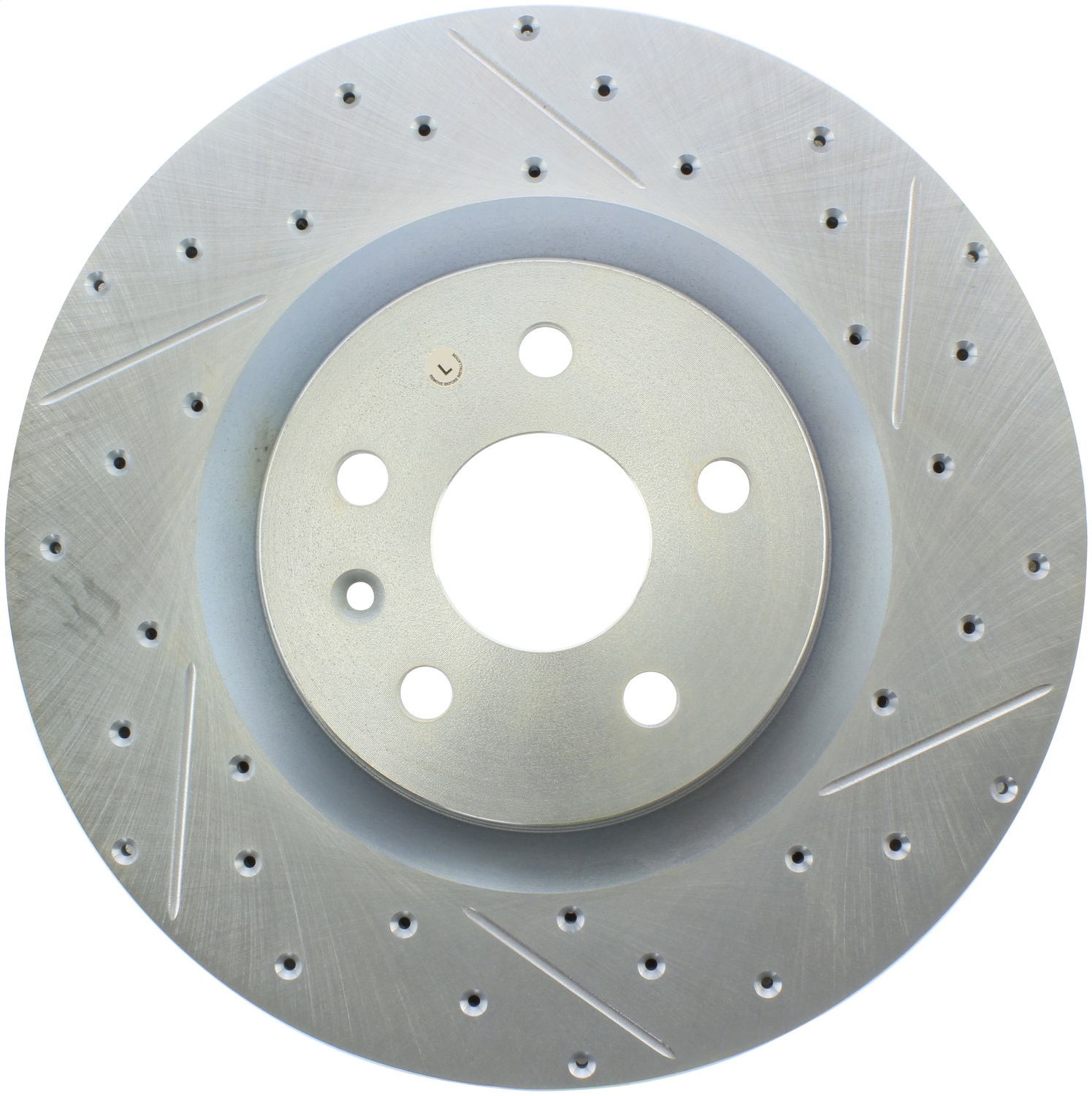 StopTech 227.62124L Select Sport Cross-Drilled And Slotted Disc Brake Rotor