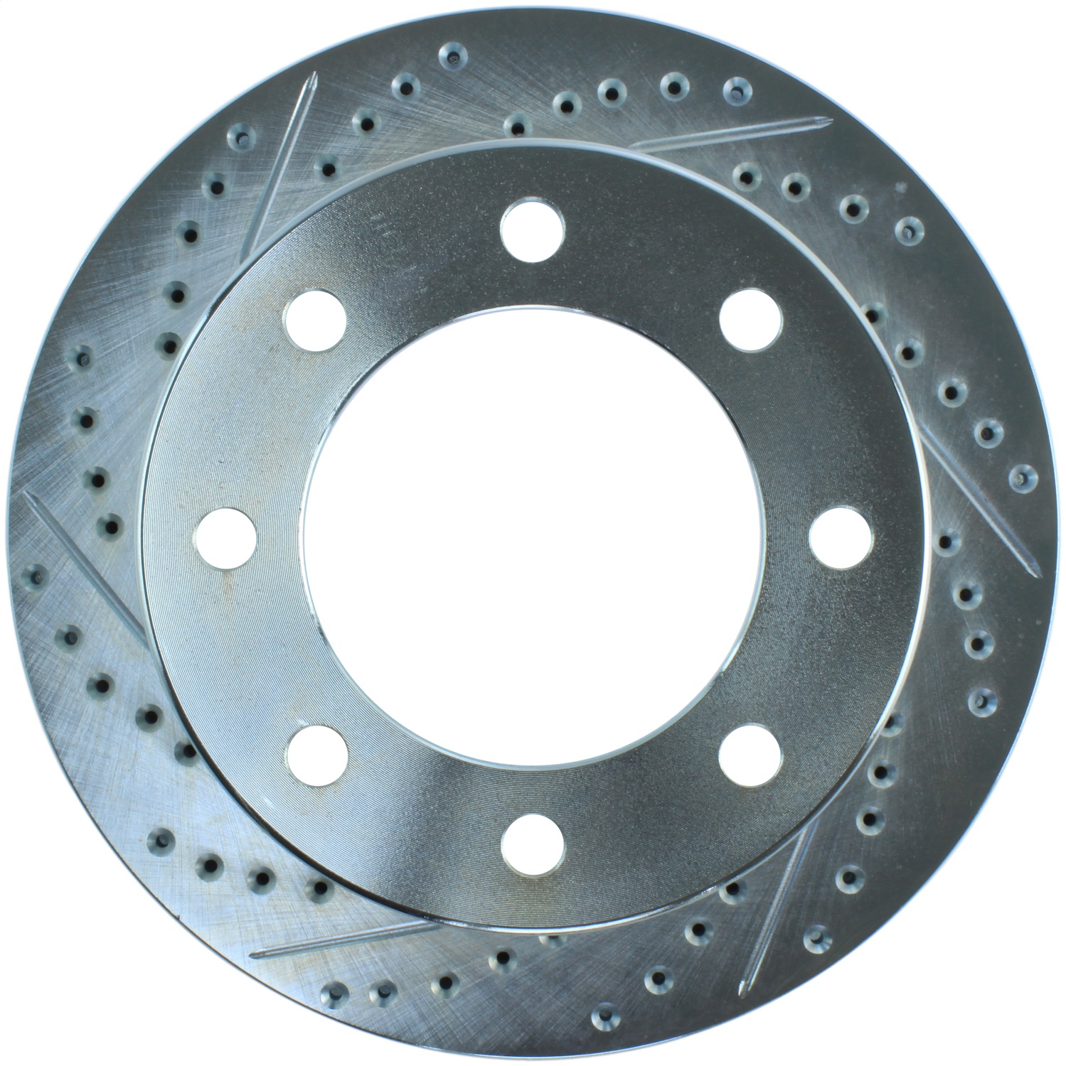 StopTech 227.65071R Select Sport Cross-Drilled And Slotted Disc Brake Rotor