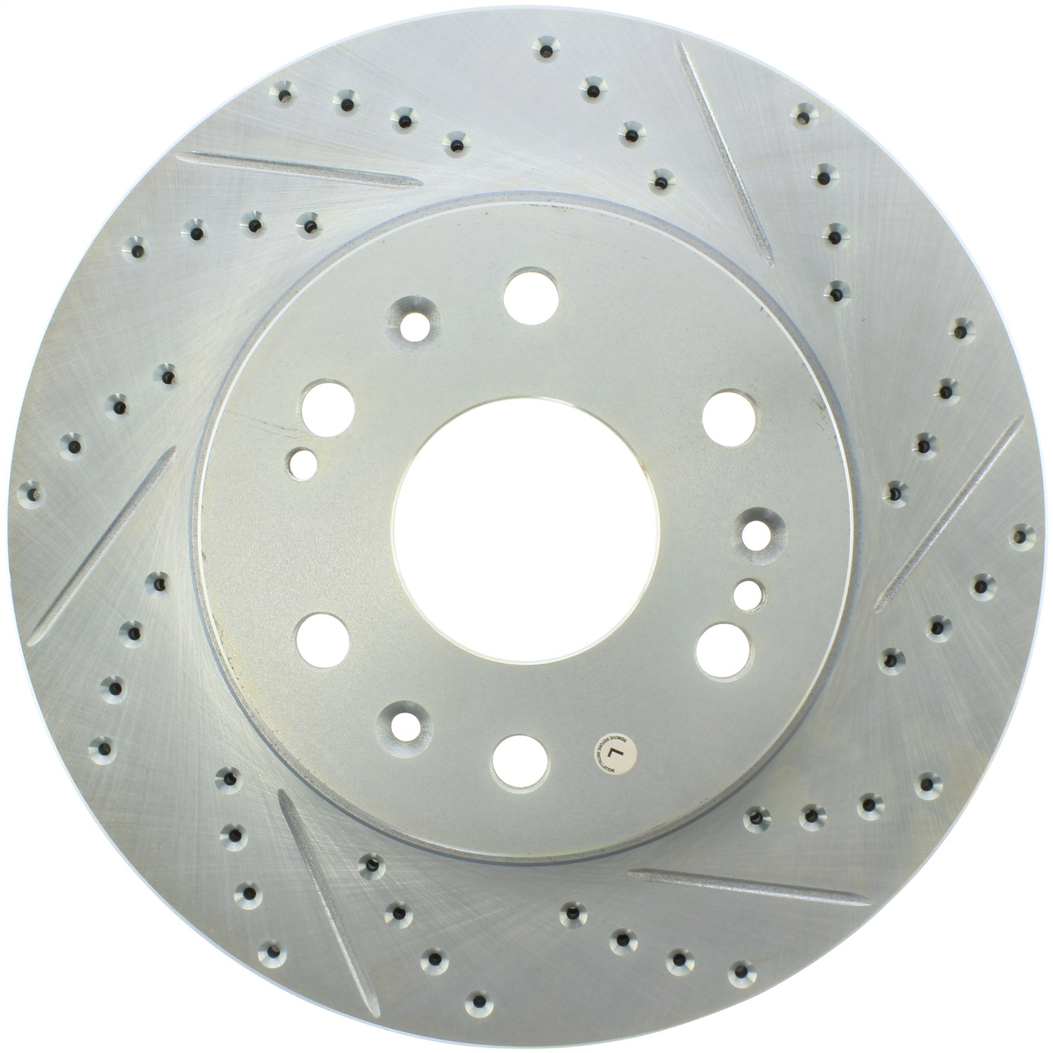 StopTech 227.66057L Select Sport Cross-Drilled And Slotted Disc Brake Rotor