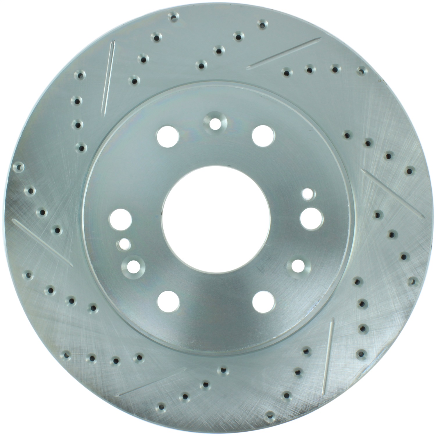 StopTech 227.66057R Select Sport Cross-Drilled And Slotted Disc Brake Rotor