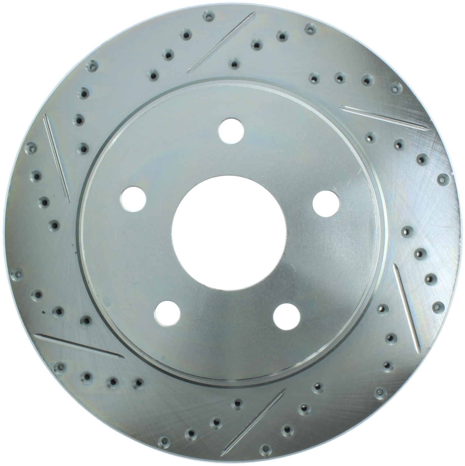 StopTech 227.67053R Select Sport Cross-Drilled And Slotted Disc Brake Rotor