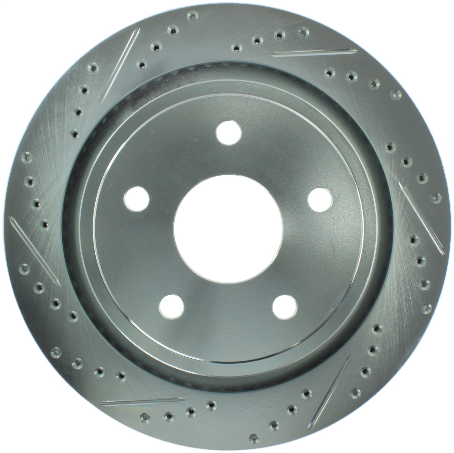 StopTech 227.67054R Select Sport Cross-Drilled And Slotted Disc Brake Rotor