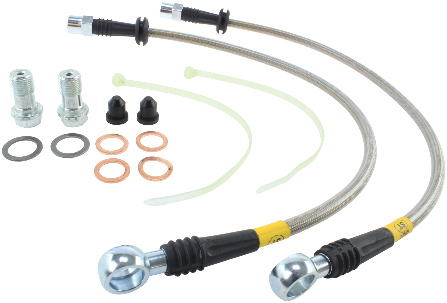 StopTech 950.34507 Stainless Steel Hose Set Fits 02-03 Cooper