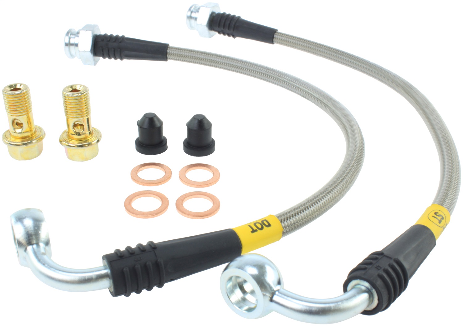 StopTech 950.42503 Stainless Steel Hose Set Fits 350Z 370Z G25 G35 G37 M35 M45