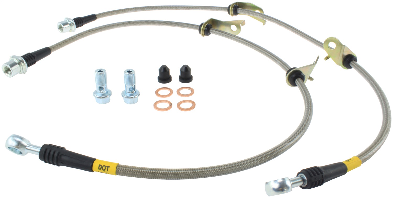StopTech 950.44029 Stainless Steel Hose Set Fits CT200h Prius Prius Plug-In
