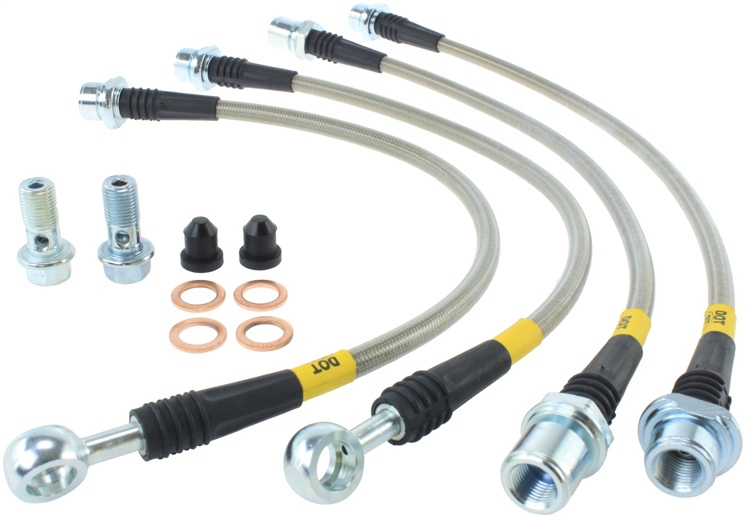 StopTech 950.44519 Stainless Steel Hose Set Fits 07-20 Land Cruiser LX570 Tundra