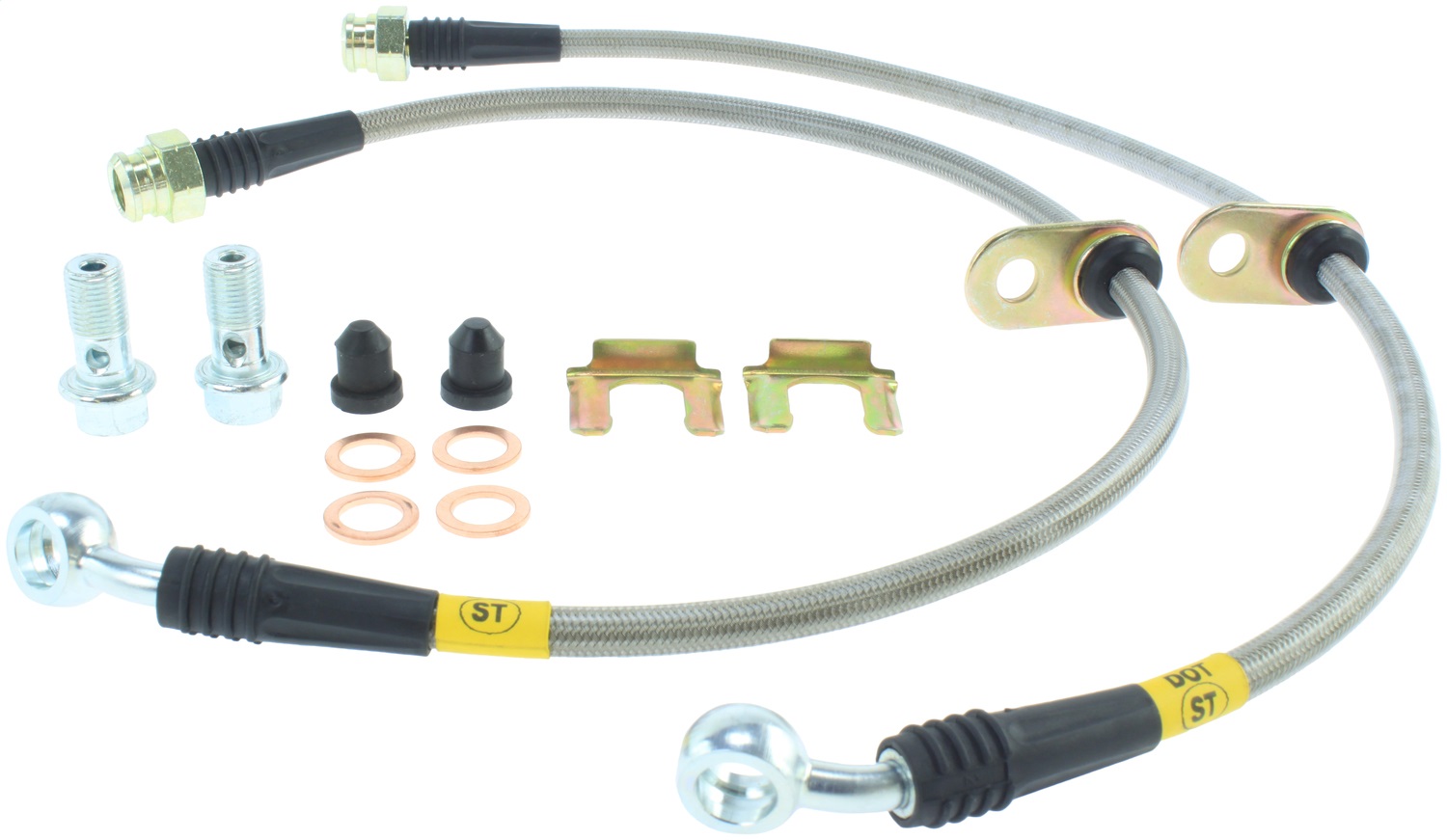 StopTech 950.47004 Stainless Steel Hose Set Fits 04-07 Impreza