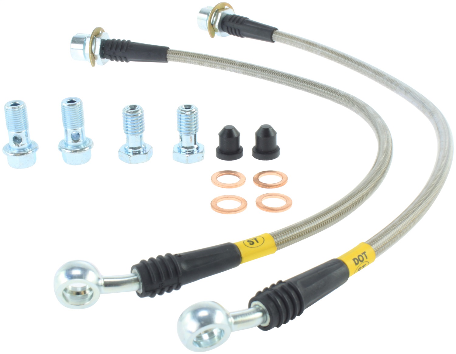 StopTech 950.61001 Stainless Steel Hose Set Fits 94-04 Mustang