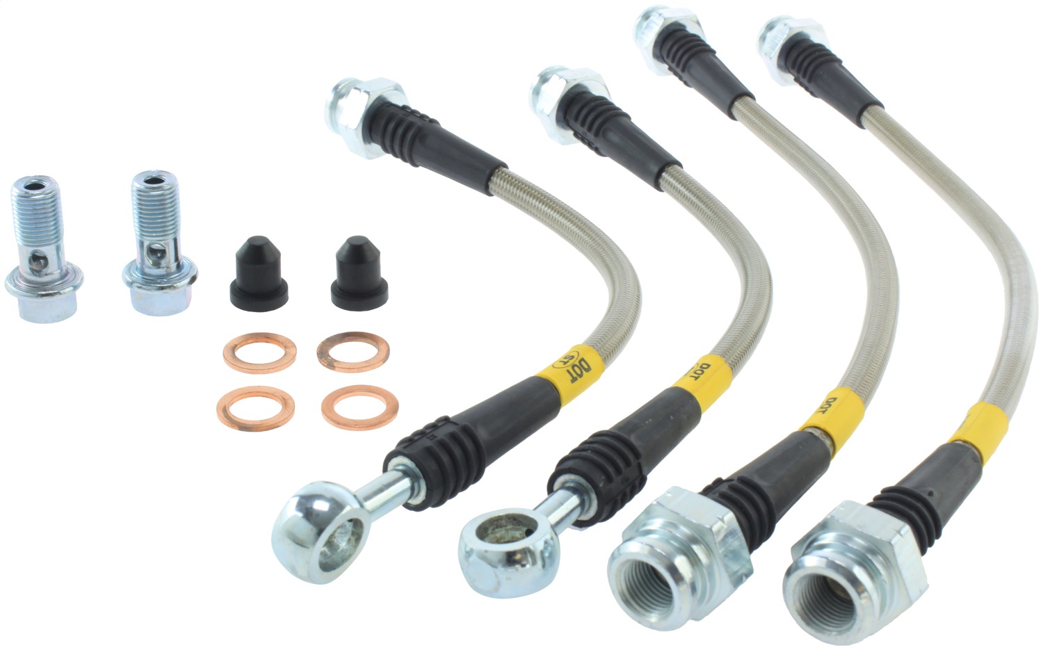 StopTech 950.62504 Stainless Steel Braided Brake Hose Kit Fits 04-06 GTO