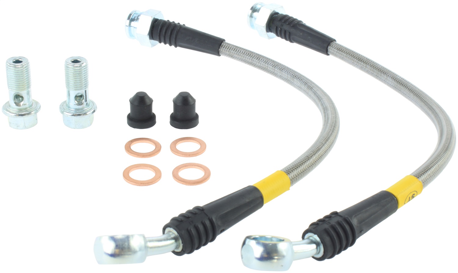 StopTech 950.66503 Stainless Steel Hose Set Fits 03-09 H2