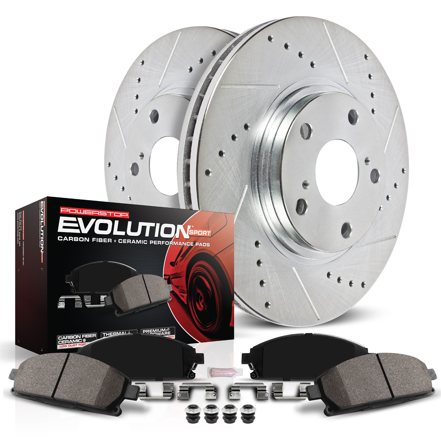 Power Stop - K8762 - Rear - Disc Brake Pad and Rotor Kit