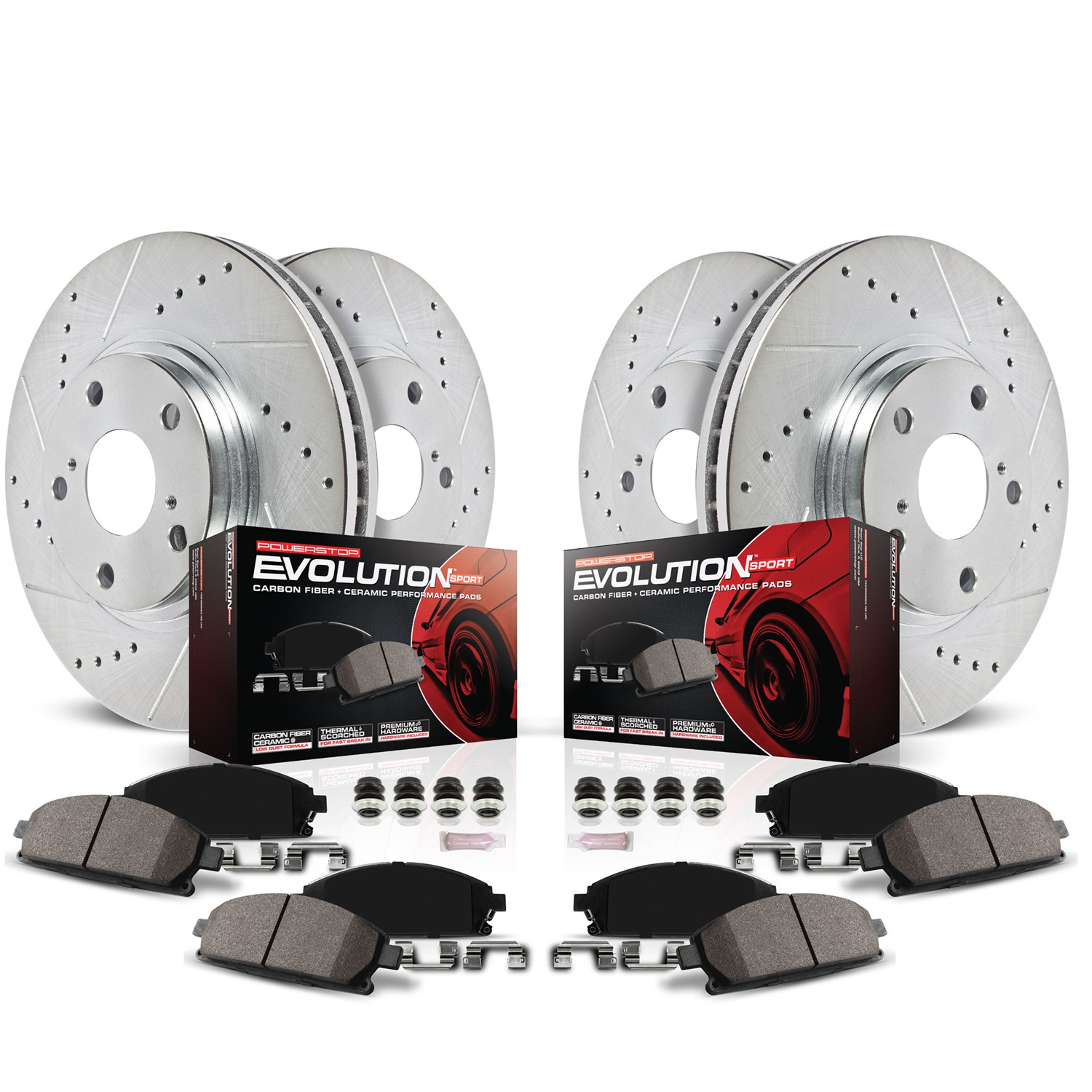 Power Stop - K9309 - Front and Rear - Disc Brake Pad and Rotor Kit