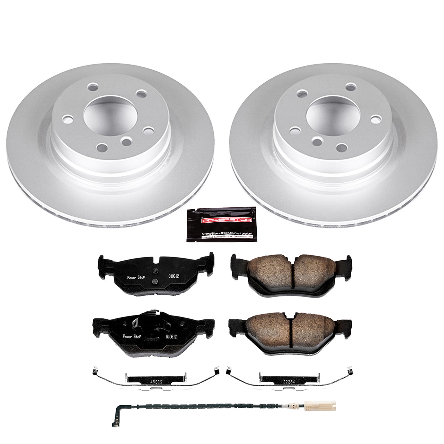 Power Stop - CRK044 - Rear - Disc Brake Pad and Rotor Kit