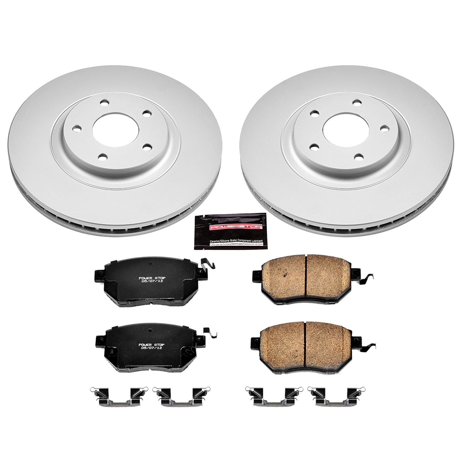 Power Stop - CRK091 - Front - Disc Brake Pad and Rotor Kit