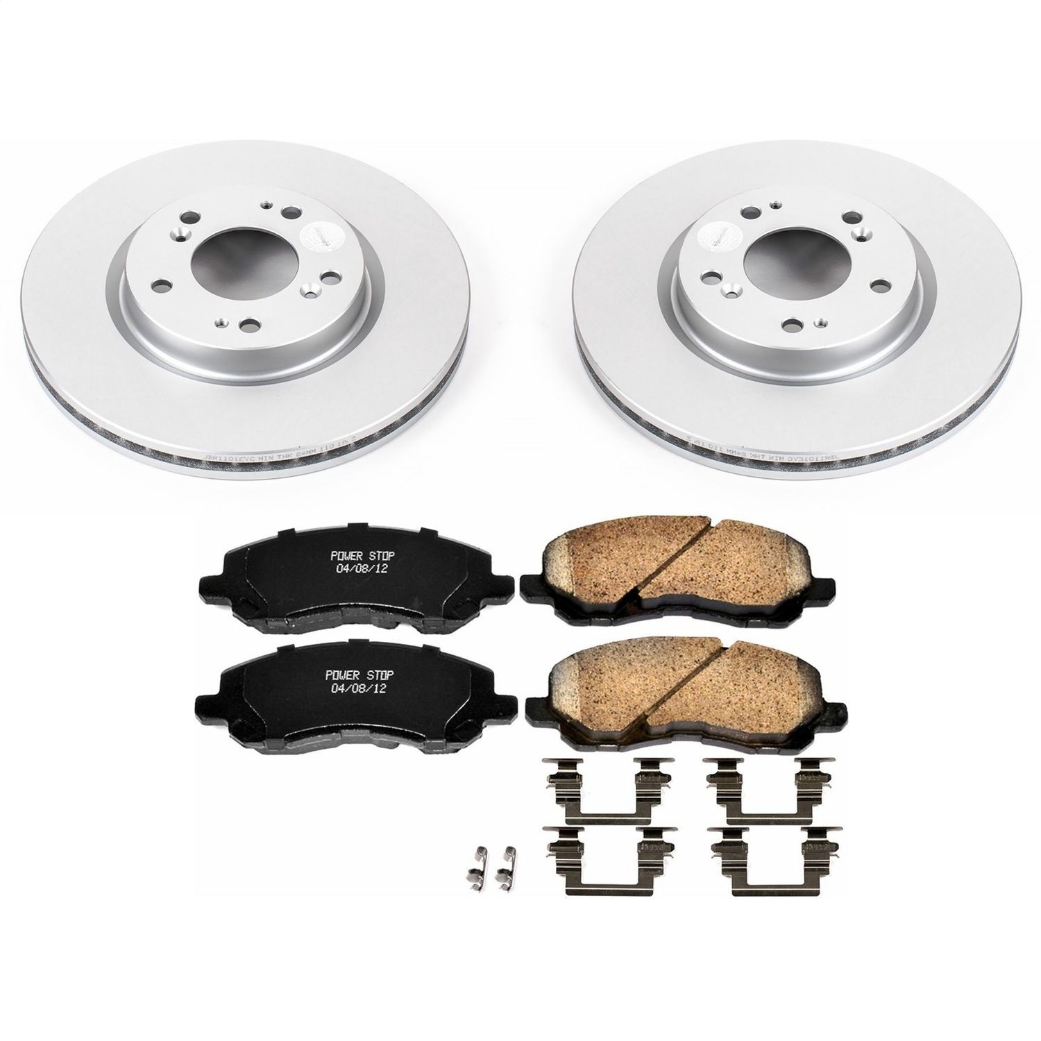 Power Stop - CRK094 - Front - Disc Brake Pad and Rotor Kit