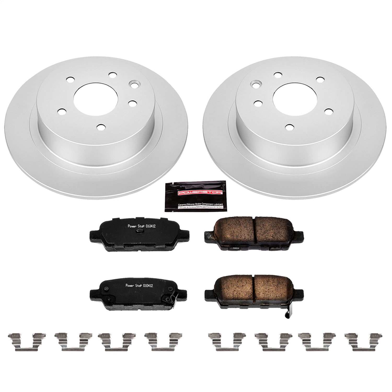 Power Stop - CRK098 - Rear - Disc Brake Pad and Rotor Kit