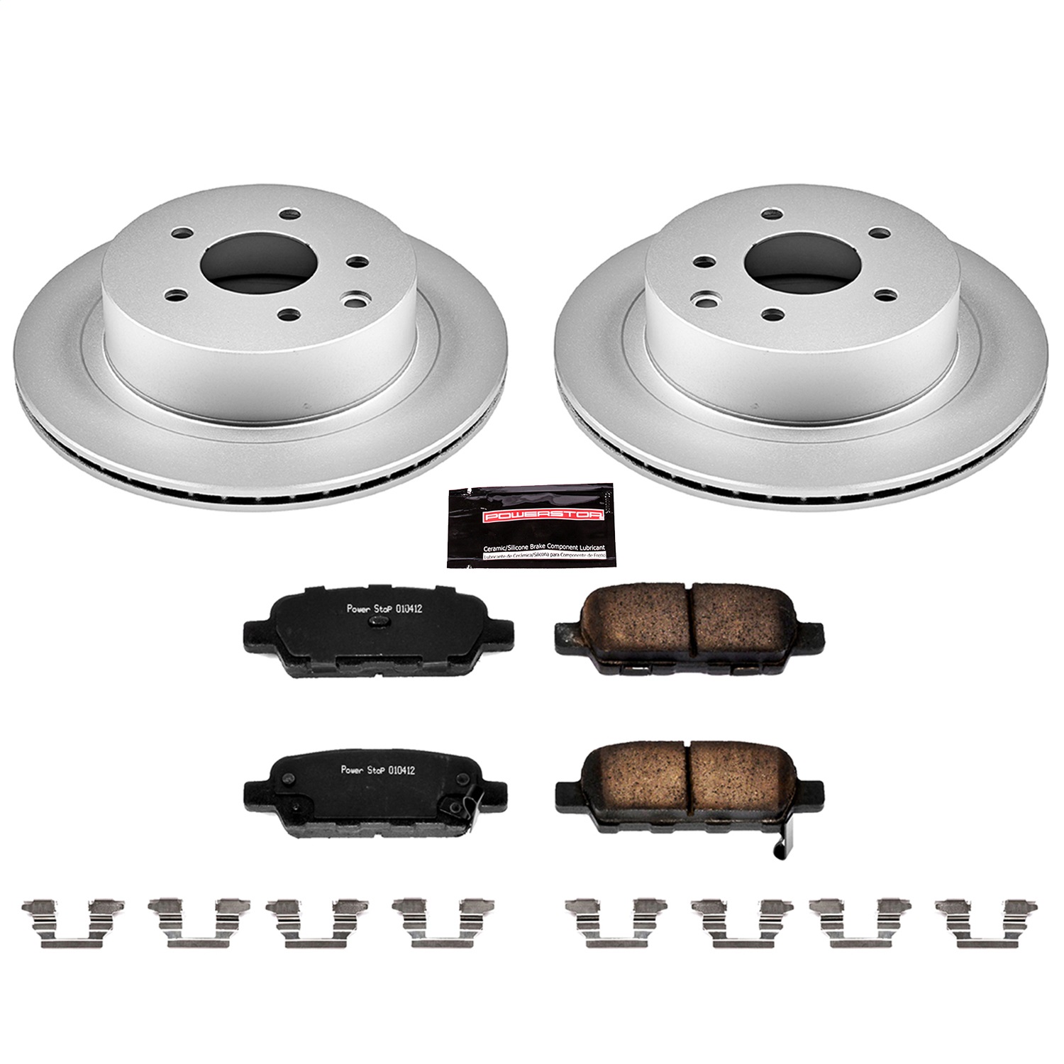 Power Stop - CRK103 - Rear - Disc Brake Pad and Rotor Kit
