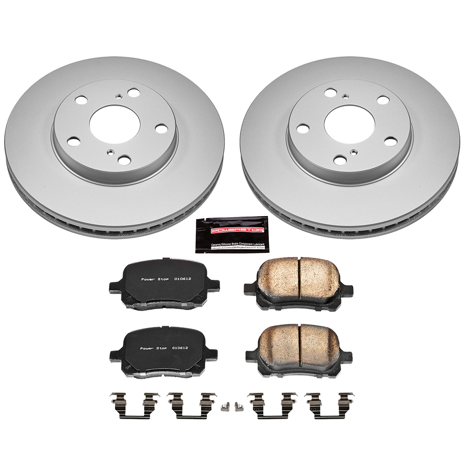 Power Stop - CRK1058 - Front - Disc Brake Pad and Rotor Kit