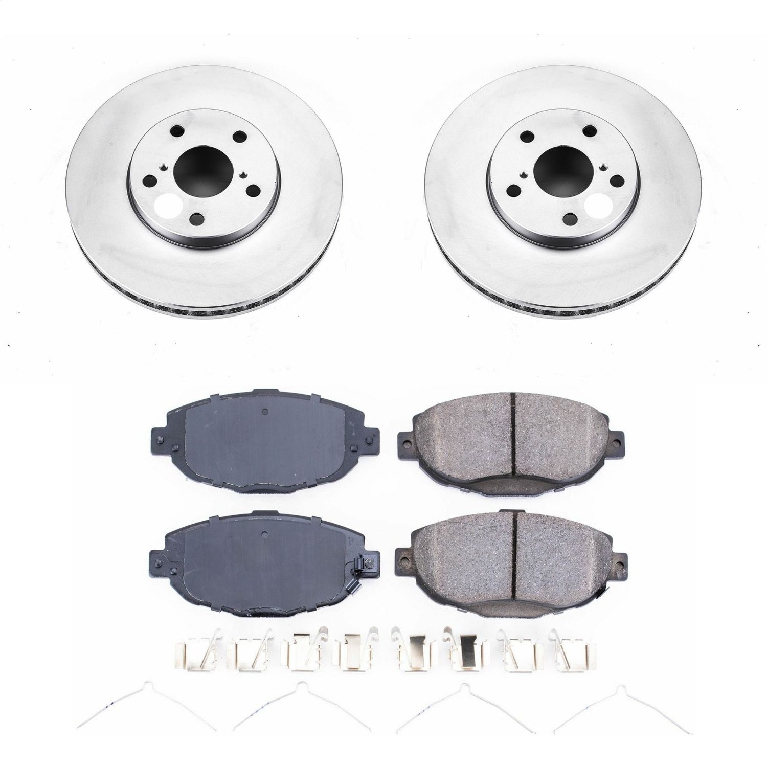 Power Stop - CRK1073 - Front - Disc Brake Pad and Rotor Kit