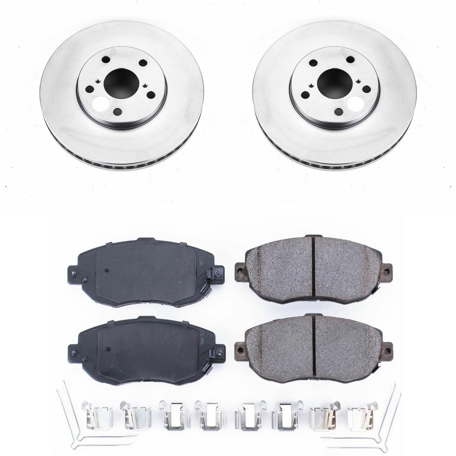 Power Stop - CRK1077 - Front - Disc Brake Pad and Rotor Kit