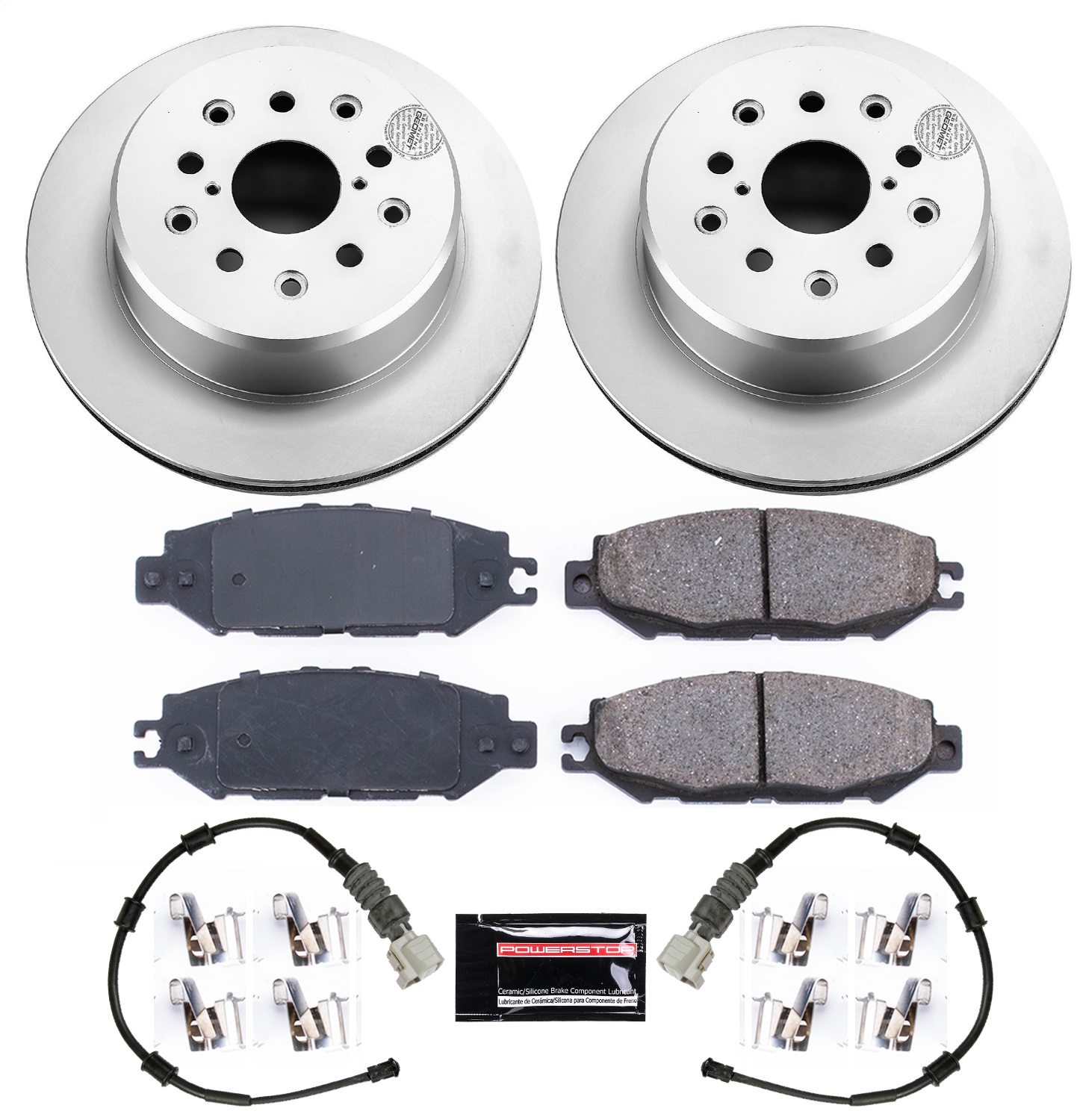 Power Stop - CRK1081 - Rear - Disc Brake Pad and Rotor Kit