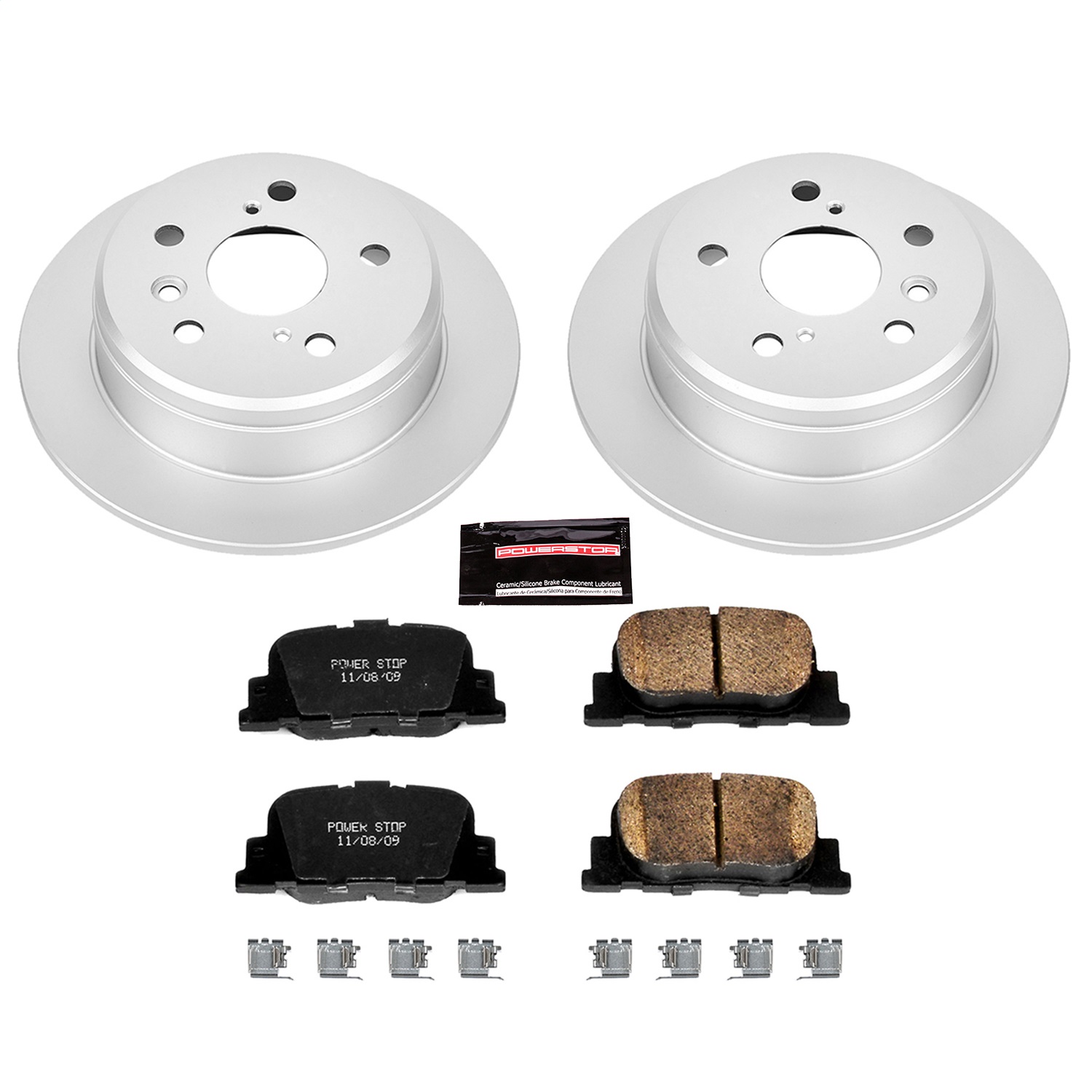 Power Stop - CRK1084 - Rear - Disc Brake Pad and Rotor Kit