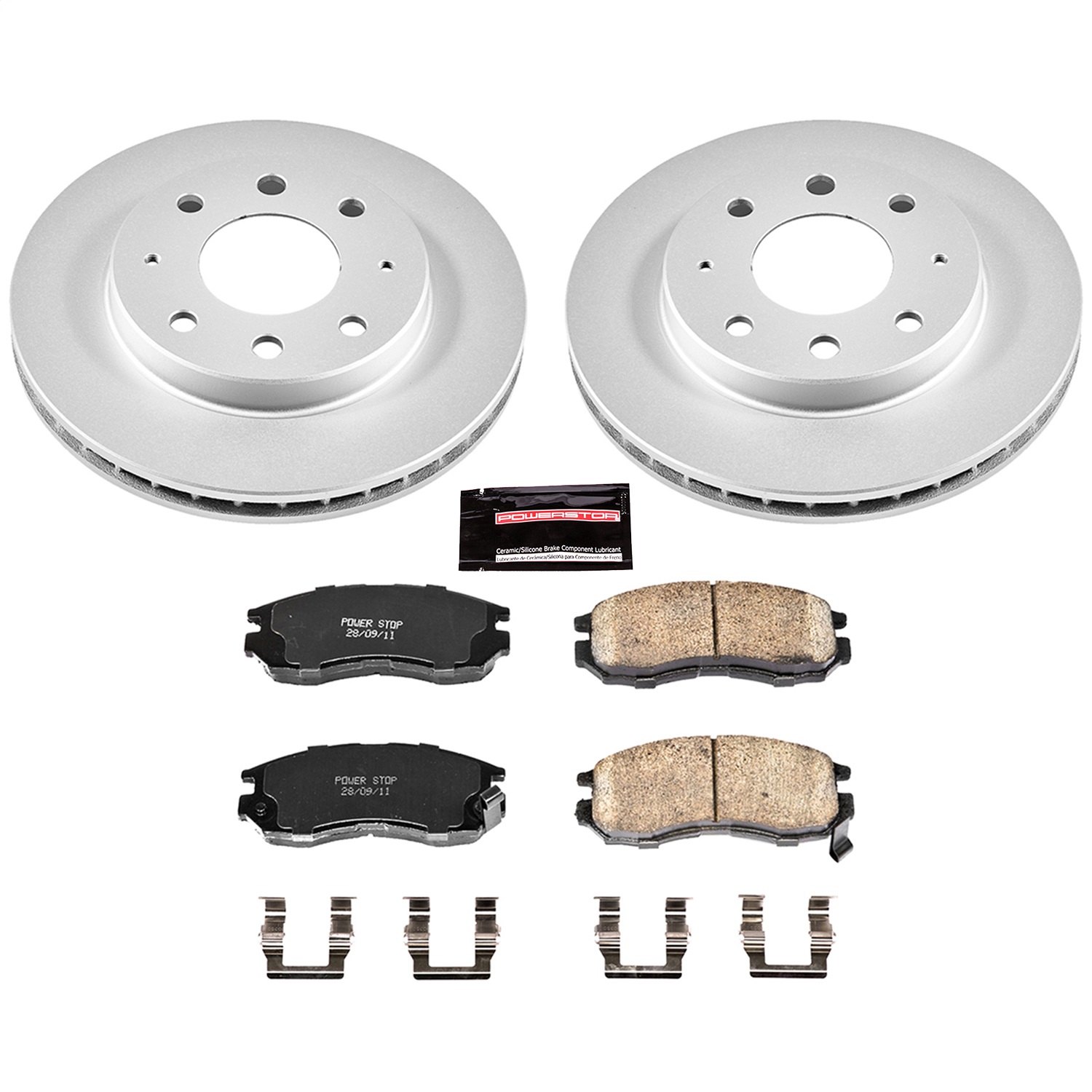 Power Stop - CRK1090 - Front - Disc Brake Pad and Rotor Kit