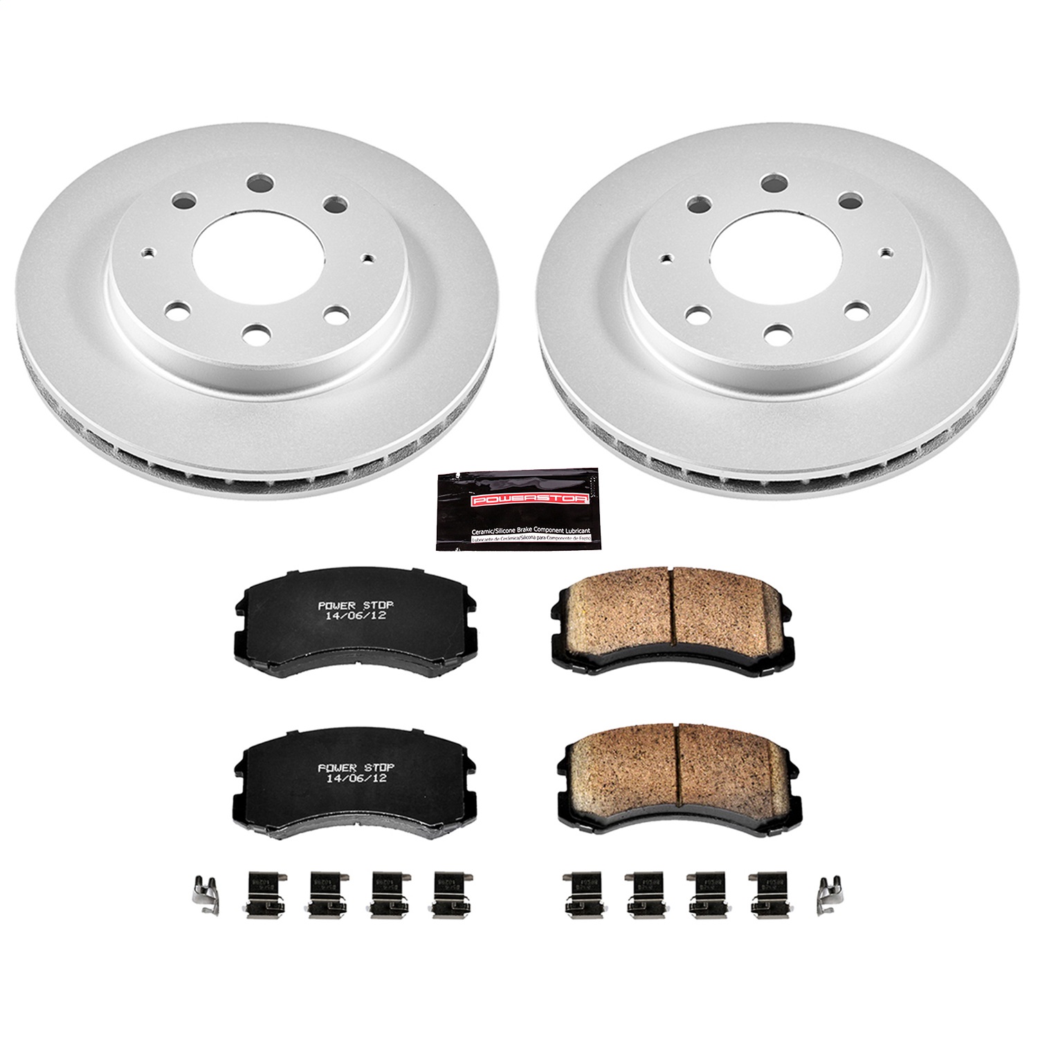 Power Stop - CRK1092 - Front - Disc Brake Pad and Rotor Kit