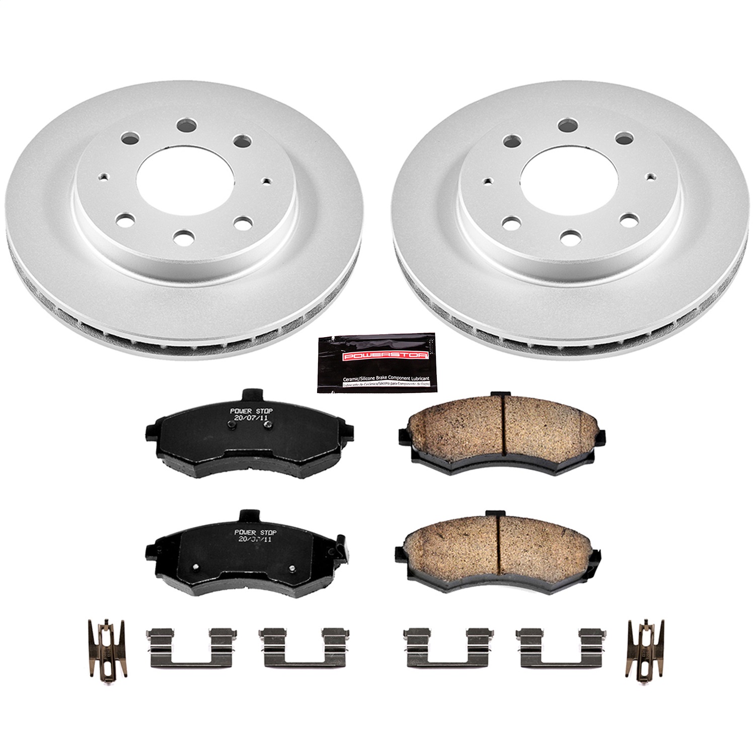 Power Stop - CRK1093 - Front - Disc Brake Pad and Rotor Kit