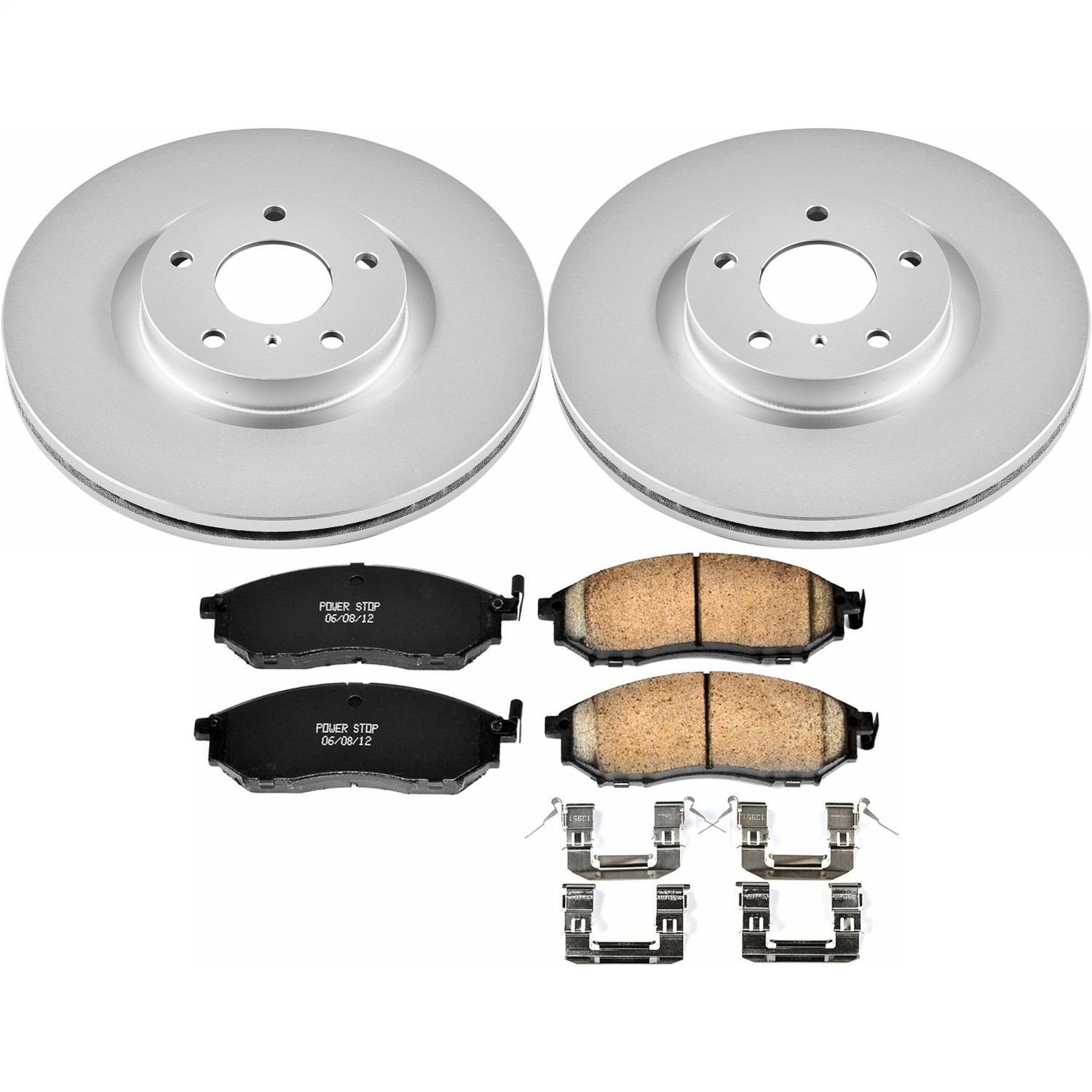 Power Stop - CRK112 - Front - Disc Brake Pad and Rotor Kit