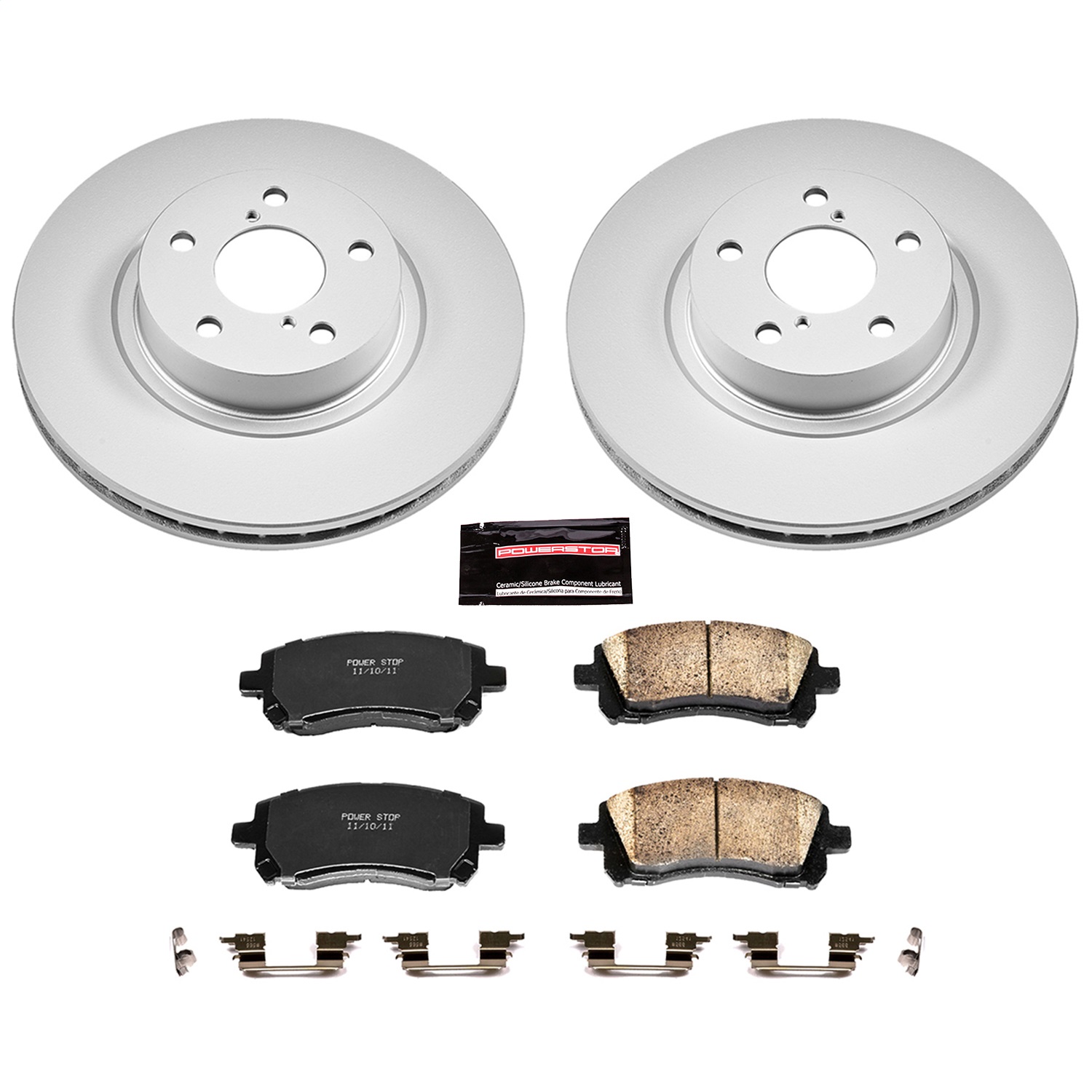 Power Stop - CRK1120 - Front - Disc Brake Pad and Rotor Kit