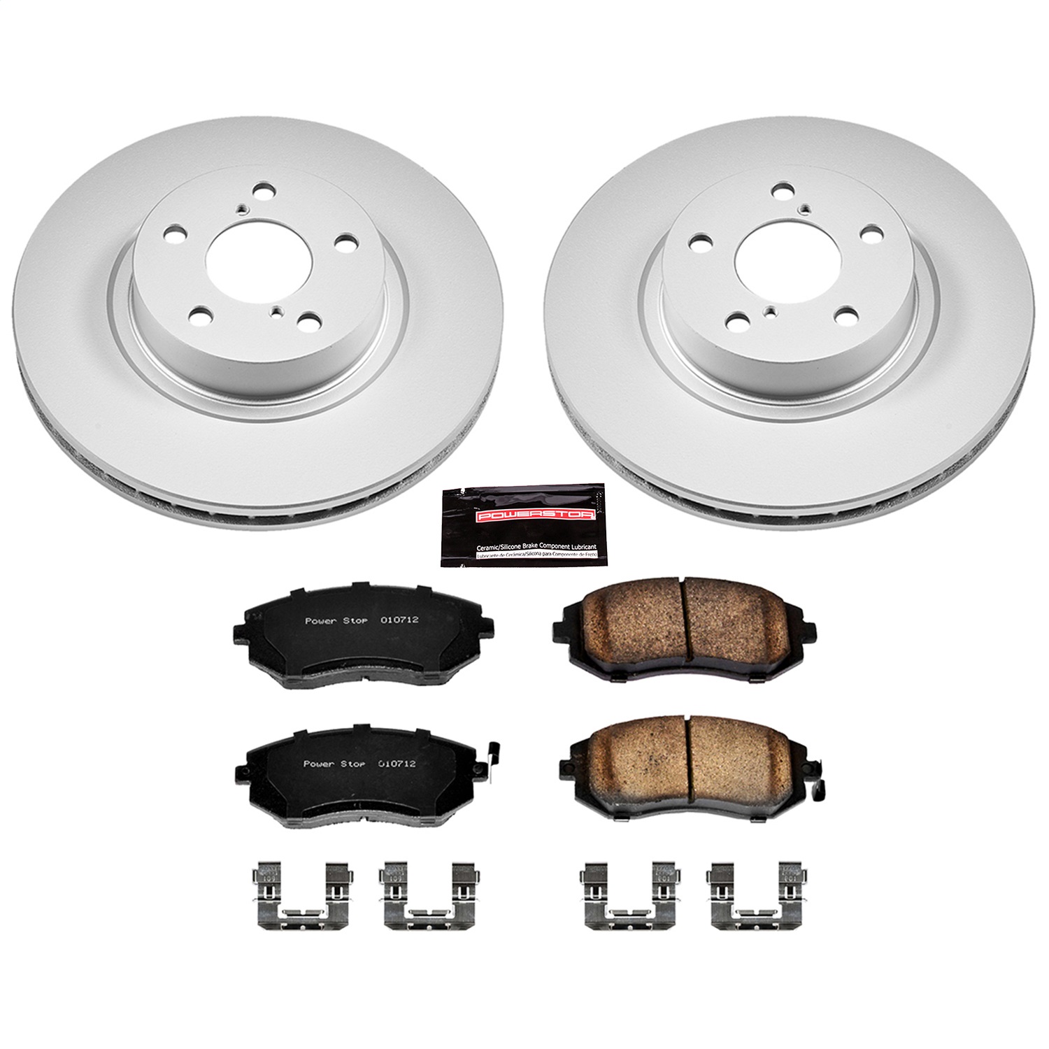 Power Stop - CRK1124 - Front - Disc Brake Pad and Rotor Kit