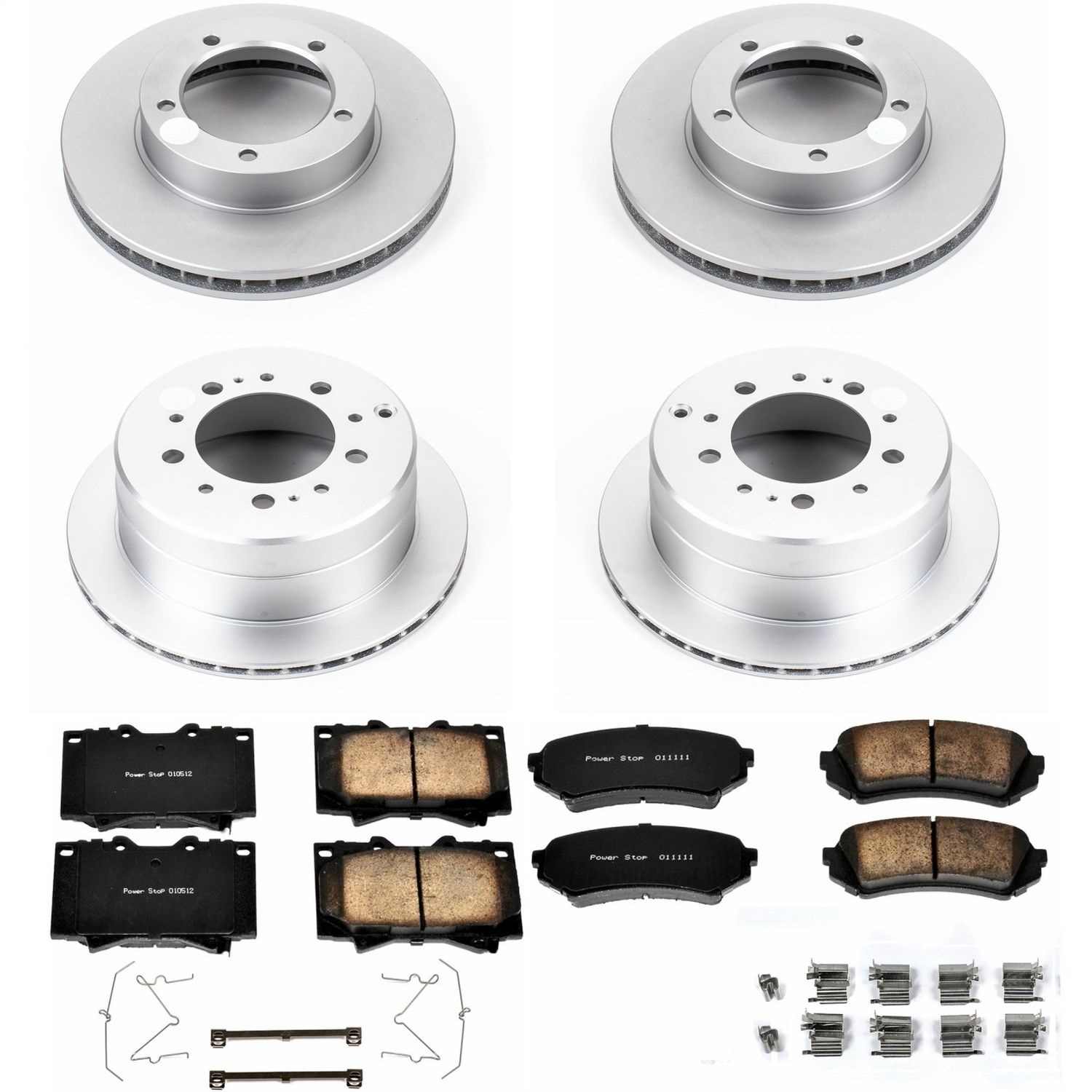 Power Stop - CRK1133 - Front and Rear - Disc Brake Pad and Rotor Kit