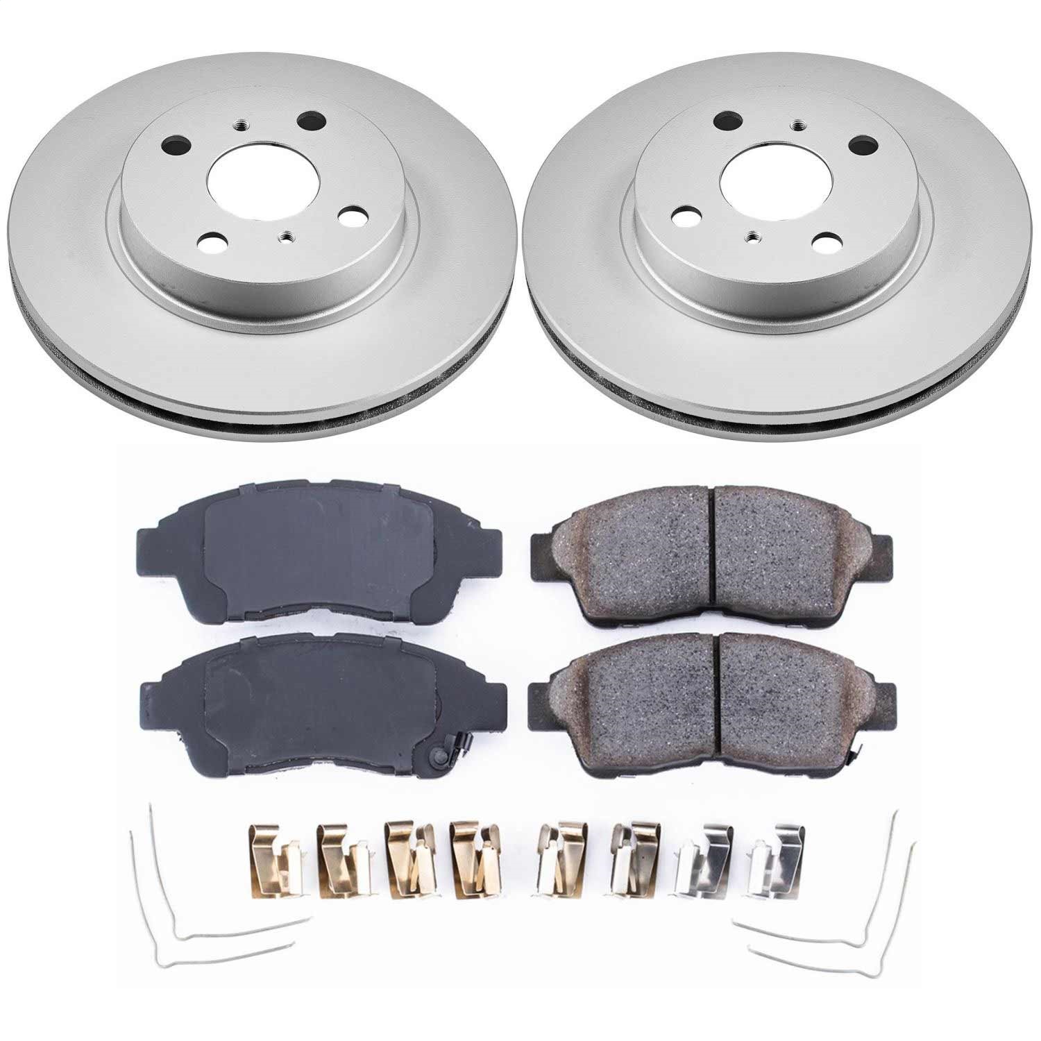 Power Stop - CRK1151 - Front - Disc Brake Pad and Rotor Kit